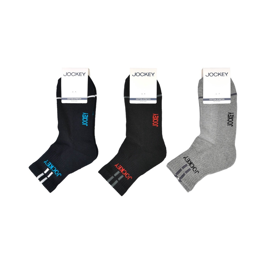 Jockey Cotton Spandex Quarter Length Socks 3 Pcs JMS308930